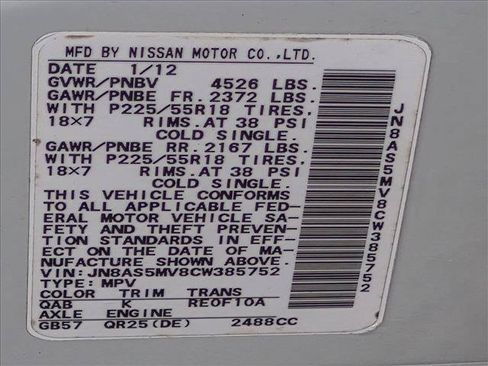Used 2012 Nissan Rogue SL AWD/4WD image 25