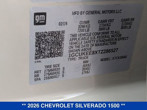 New 2026 Chevrolet Silverado 1500 RST w/ RST All Star Premium Package image 38