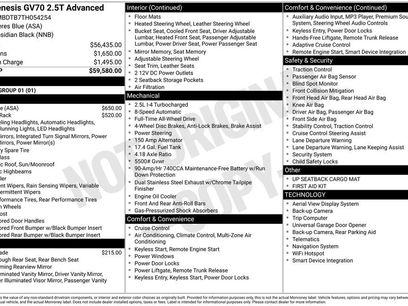 New 2026 Genesis GV70 2.5T Advanced