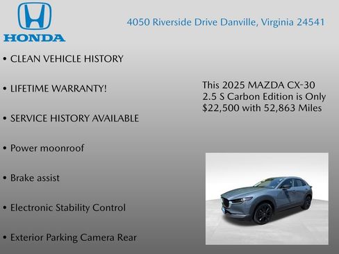 Used 2025 MAZDA CX-30 AWD 2.5 S w/ Preferred Package image 7