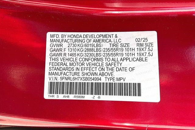 Certified 2025 Honda Odyssey Sport-L image 19