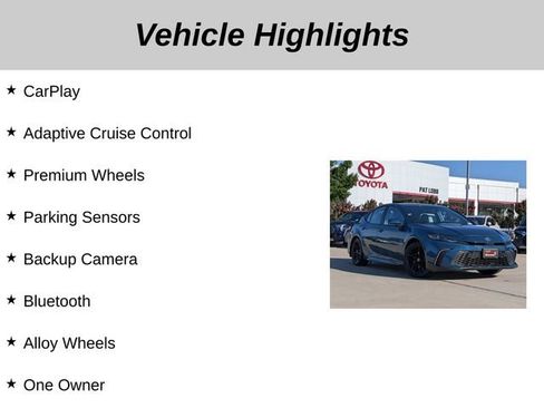 Used 2025 Toyota Camry SE w/ Convenience Package FWD image 5