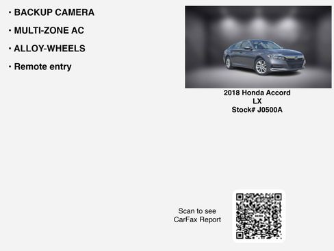 Used 2018 Honda Accord LX image 7