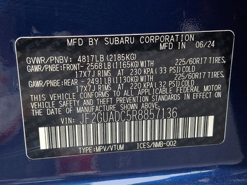 Certified 2024 Subaru Crosstrek 2.0i Premium image 27