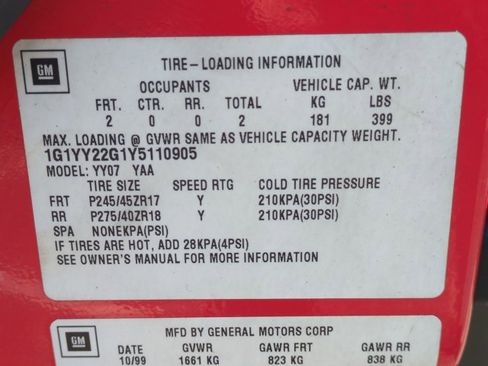 Used 2000 Chevrolet Corvette Coupe image 14