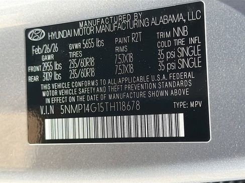 New 2026 Hyundai Santa Fe SE FWD image 30