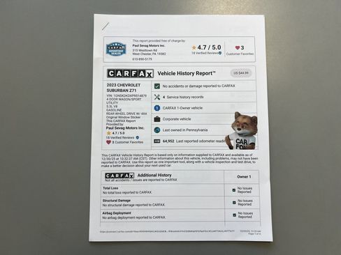 Used 2023 Chevrolet Suburban Z71 w/ Luxury Package image 37