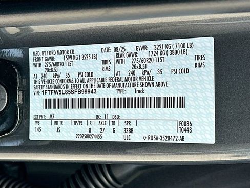 New 2025 Ford F150 Lariat w/ Equipment Group 502A High image 21