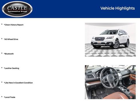 Used 2017 Subaru Outback 3.6R Touring AWD/4WD image 4
