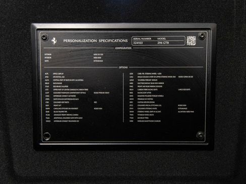 Certified 2025 Ferrari 296 GTB RWD image 53