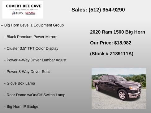 Used 2020 RAM 1500 Big Horn RWD image 12
