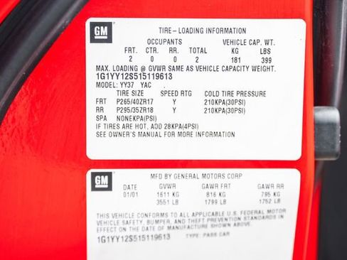Used 2001 Chevrolet Corvette Z06 w/ Memory Pkg RWD image 57