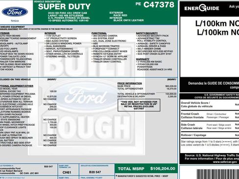 Used 2023 Ford F250 Lariat w/ Sport Appearance Package AWD/4WD image 2