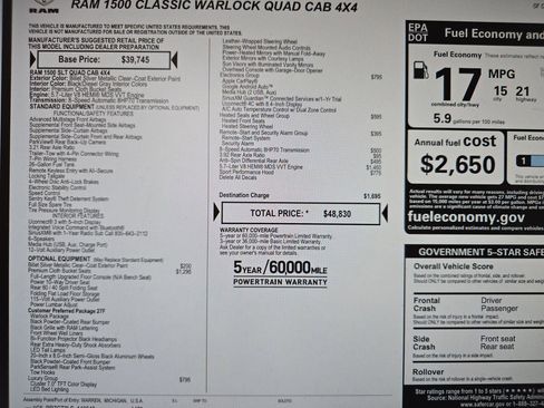 Used 2020 RAM 1500 Classic Warlock w/ Luxury Group image 22