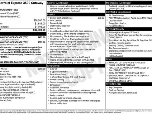 New 2025 Chevrolet Express 3500 w/ Power Convenience Package image 10