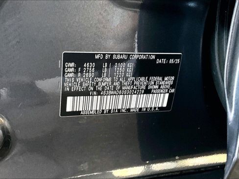 Certified 2025 Subaru Legacy Premium AWD/4WD image 19