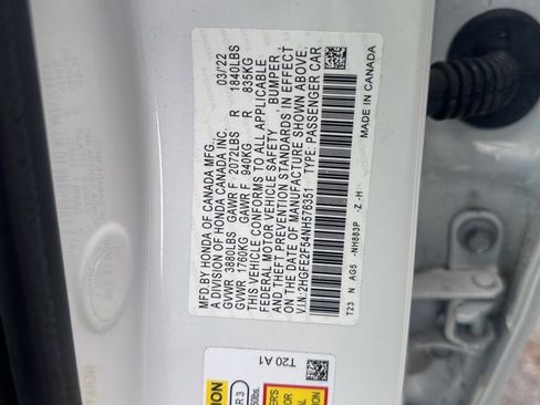 Certified 2022 Honda Civic Sport image 22