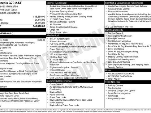 Used 2026 Genesis G70 2.5T image 1