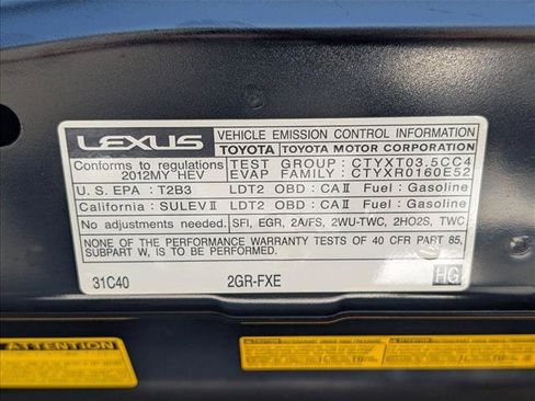 Used 2012 Lexus RX 450h AWD w/ Premium Pkg image 24