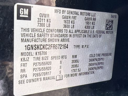 Used 2015 Chevrolet Tahoe LTZ w/ Max Trailering Package image 20