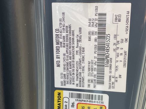 Certified 2024 Ford Mustang GT w/ GT Performance Package RWD image 30