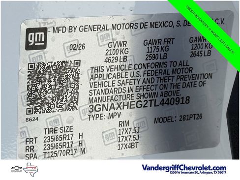 New 2026 Chevrolet Equinox LT FWD image 22