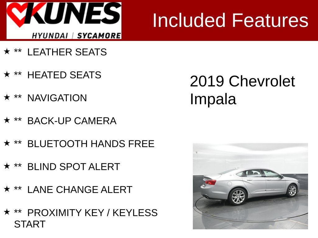Used 2019 Chevrolet Impala Premier FWD image 2