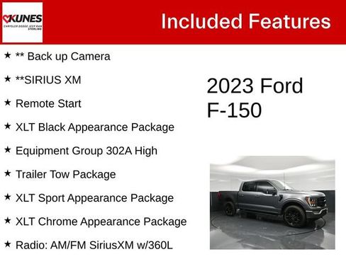 Used 2023 Ford F150 XLT w/ Equipment Group 302A High AWD/4WD image 5