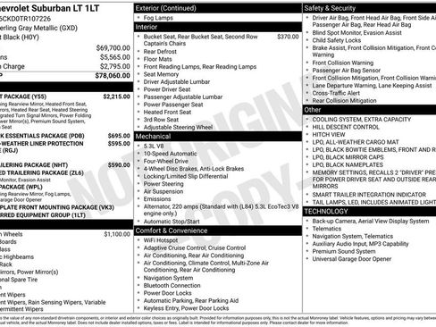 New 2026 Chevrolet Suburban LT w/ Comfort Package AWD/4WD image 28