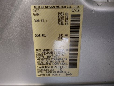 Used 2019 Nissan Altima 2.5 SR FWD image 33