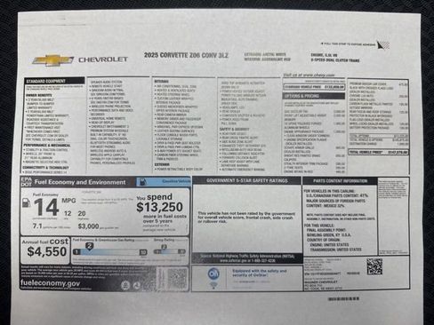 Used 2025 Chevrolet Corvette Z06 image 15