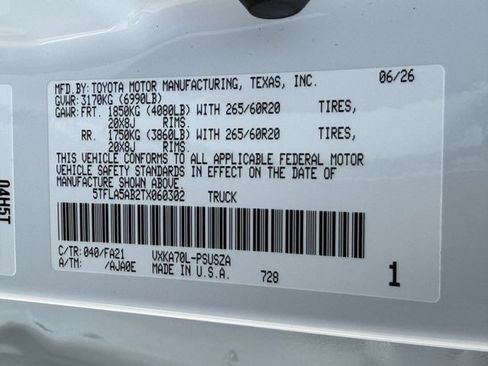 New 2026 Toyota Tundra SR5 RWD image 25