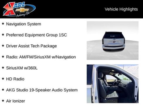 Used 2021 Cadillac Escalade Sport w/ Driver Assist Tech Package AWD/4WD image 2