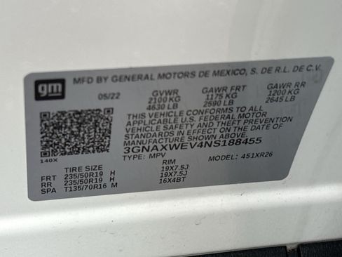 Used 2022 Chevrolet Equinox RS w/ Infotainment Package AWD/4WD image 29