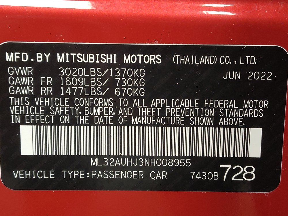 Used 2022 Mitsubishi Mirage ES FWD image 33