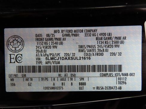 Used 2025 Lincoln Corsair Premiere w/ Jet Appearance Package image 69