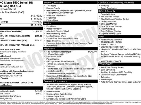 Used 2020 GMC Sierra 3500 Denali w/ Denali Ultimate Package image 5