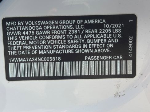 Used 2022 Volkswagen Passat 2.0T R-Line FWD image 33