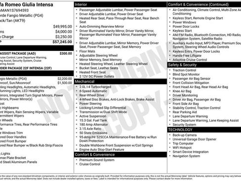 New 2025 Alfa Romeo Giulia w/ Driving Assist Package image 6
