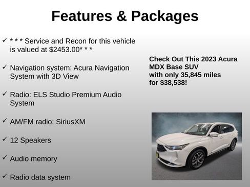 Used 2023 Acura MDX SH-AWD w/ Technology Package image 8