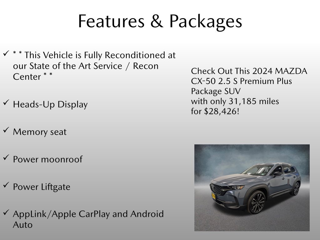 Certified 2024 MAZDA CX-50 AWD 2.5 S w/ Cargo Package image 4