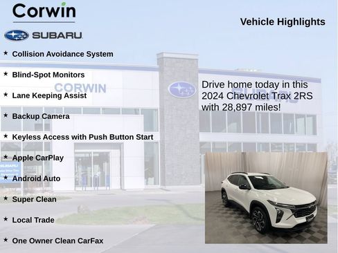 Used 2024 Chevrolet Trax RS w/ Driver Confidence Package FWD image 6