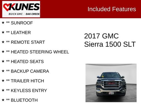 Used 2017 GMC Sierra 1500 SLT AWD/4WD image 2