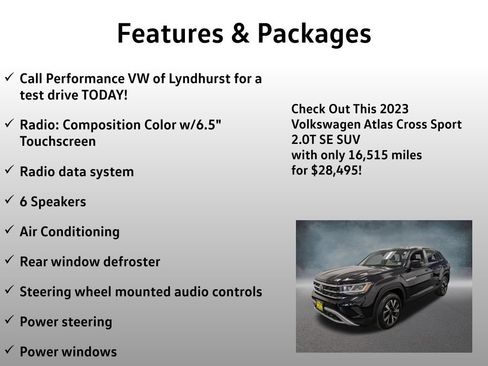 Used 2023 Volkswagen Atlas Cross Sport SE AWD/4WD image 4