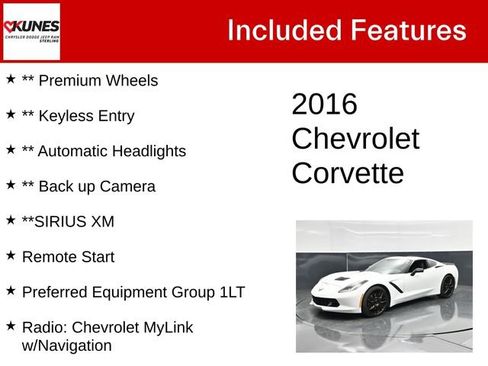 Used 2016 Chevrolet Corvette Stingray Coupe RWD image 5
