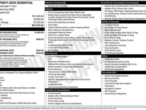 Used 2022 INFINITI QX55 Essential w/ Proactive Package image 30