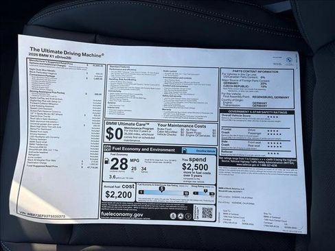 New 2026 BMW X1 xDrive28i w/ Convenience Package image 18