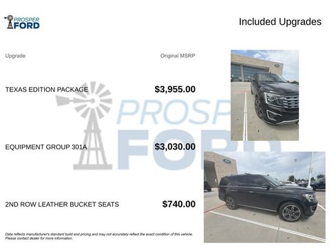 Used 2019 Ford Expedition Limited w/ Texas Edition Package RWD image 3