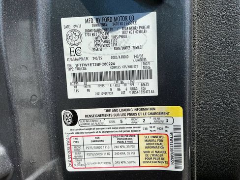 Used 2011 Ford F150 Platinum w/ Max Trailer Tow Pkg AWD/4WD image 25