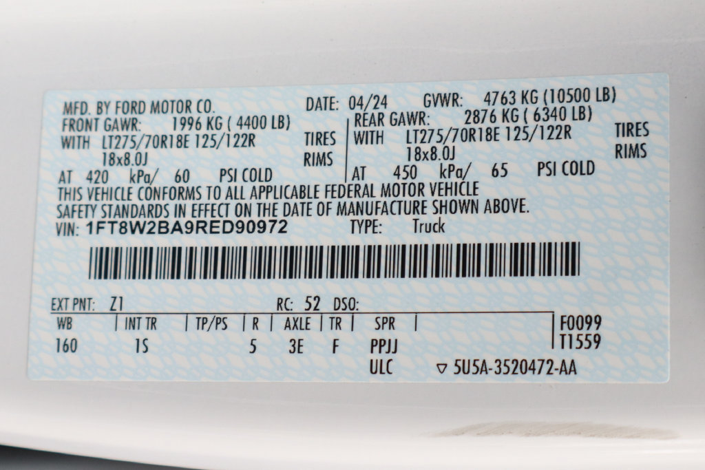Used 2024 Ford F250 XL w/ STX Appearance Package AWD/4WD image 55